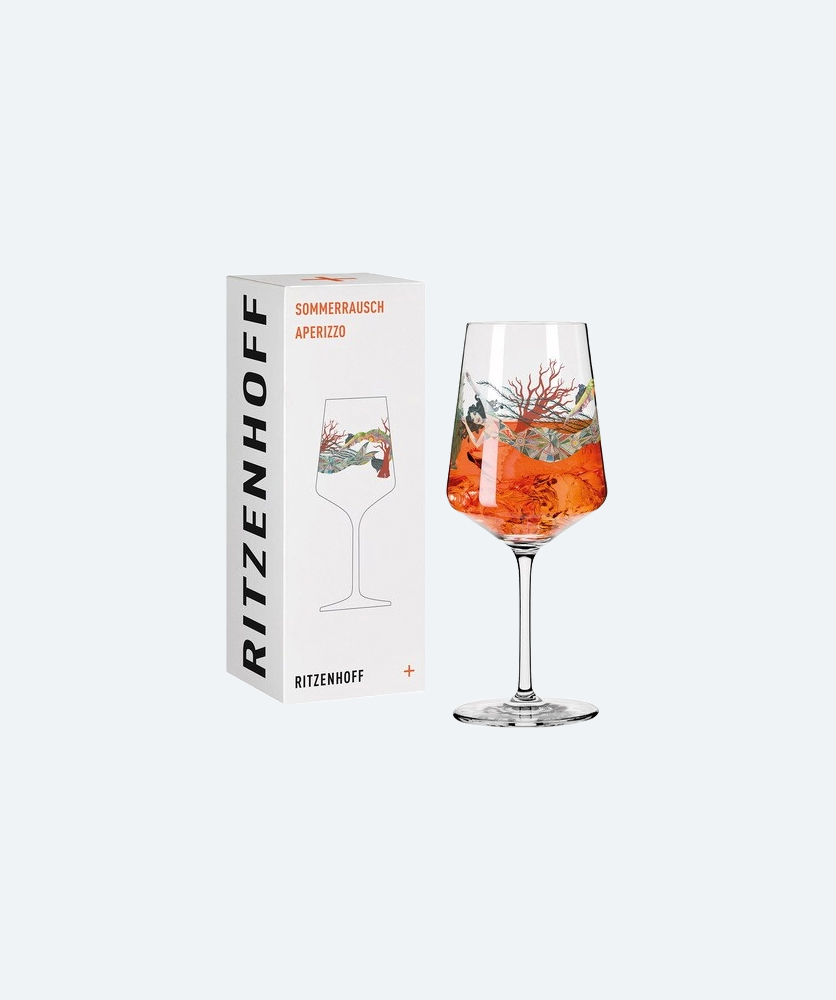 Modern Printed Wine Glass